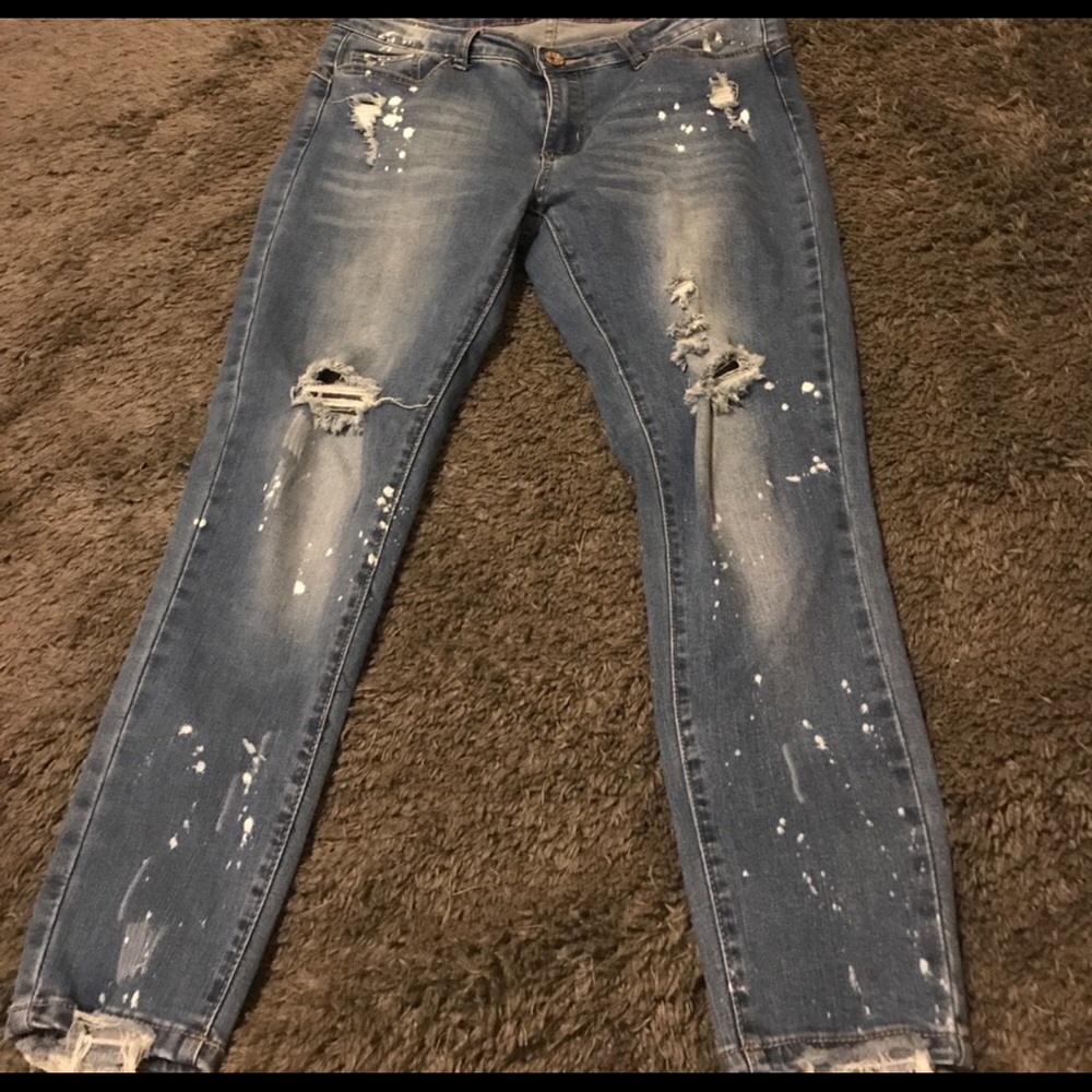Destroyed Denim Jeans